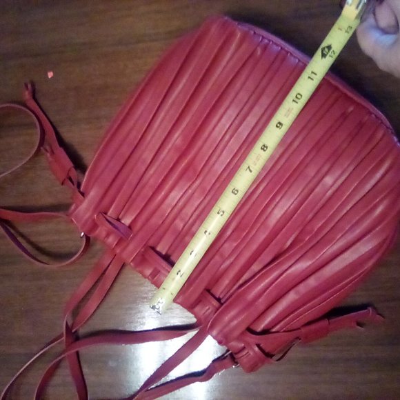 Burnt Orange Pleated Purse - Picture 7 of 13